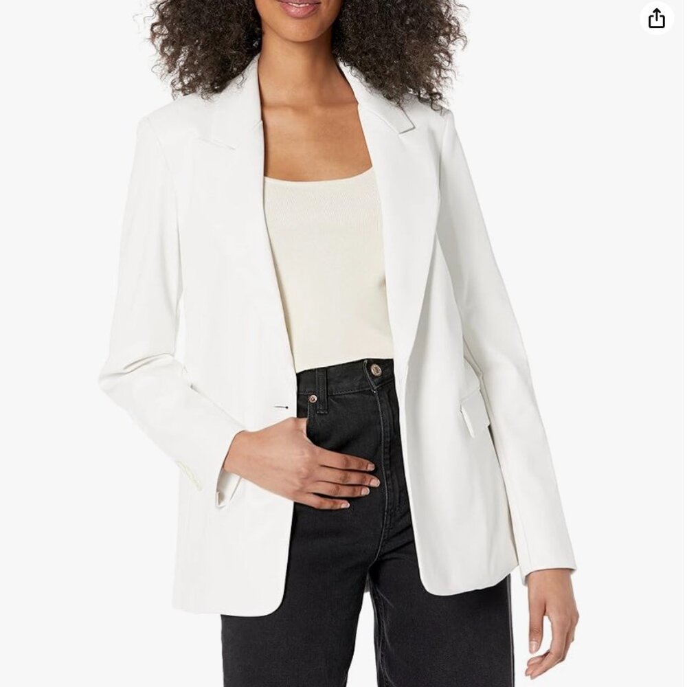 The Drop Women's Anouk Blazer White Size L